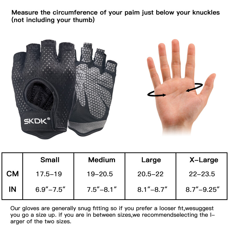 SKDK Gym Gloves Weightlifting Workout Dumbbell Crossfit Bodybuilding αξεσουάρ Breathable Fitness Gloves Silicone Palm Hollow