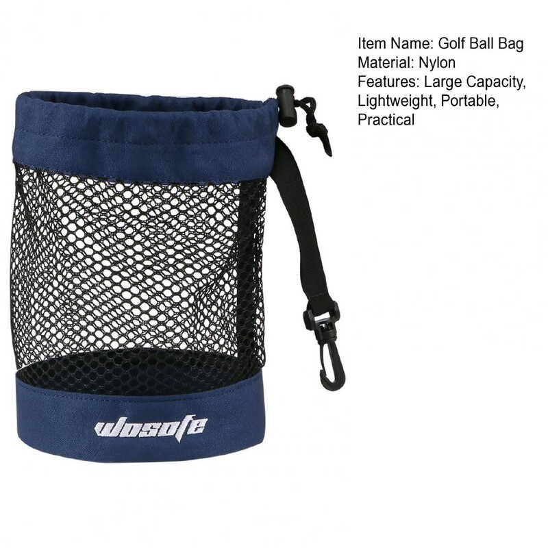Τσάντα αποθήκευσης μπάλας γκολφ με κρεμαστή πόρπη Μεγάλη χωρητικότητα θήκη μεταφοράς μπάλα του γκολφ Φορητή θήκη οργάνωσης αξεσουάρ γκολφ
