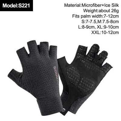 ROCKBROS New Road Bike MTB Gloves Microfiber Wear Resistant Προπόνηση γυμναστικής Γάντι χωρίς δάχτυλα Half Finger Bicycle Εξοπλισμός ποδηλασίας