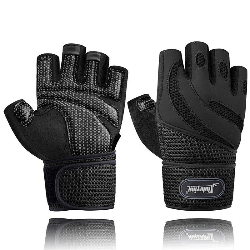 1 ζευγάρι γάντια άρσης βαρών Crossfit Γάντια γυμναστικής για αναπνοή γυμναστικής γυμναστικής γάντια γυμναστικής γυμναστικής γυμναστικής γυμναστικής αθλητικά γάντια