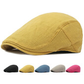HT4188 Beretke Novo proljeće ljeto Muškarci Žene Kapa Jednobojna, obična umjetnička beretka Šešir Muška ženska ravna kapa Podesiva kapa beretka