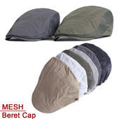 2024 Muška ženska kapa s beretkom Ljetni šešir Beretke Ivy Newsboy Ravna kapa Muška ženska prozračna mrežasta kapa Retro šešir s beretkom umjetnika slikara