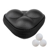 Geantă de golf din piele impermeabilă Geantă pentru minge de golf Cutie rigidă Geantă ușoară pentru mingi de ping-pong Accesorii de golf Geantă de golf cu fermoar
