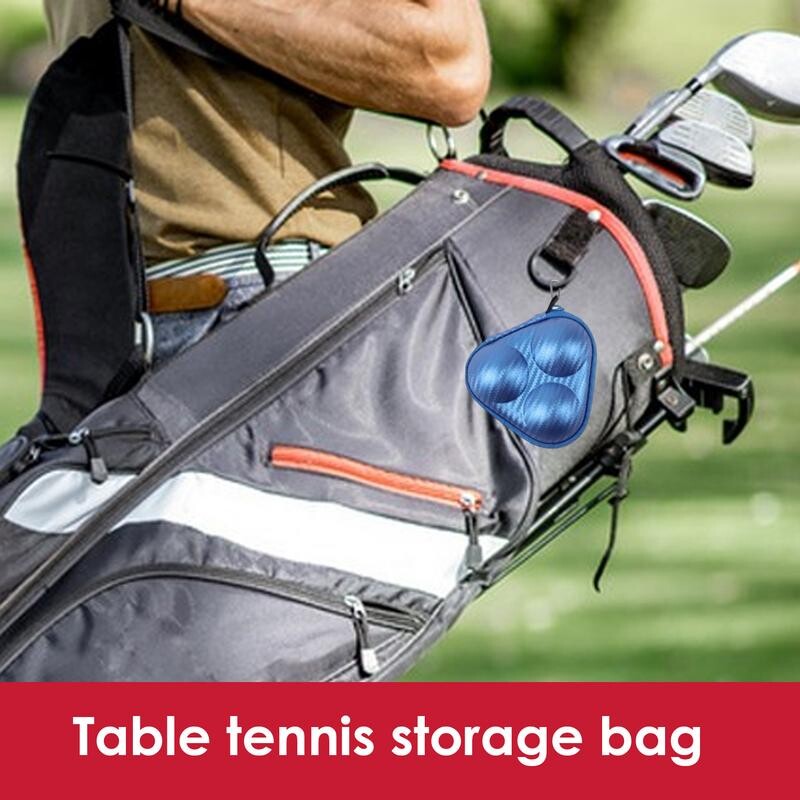 Geantă de golf din piele impermeabilă Geantă pentru minge de golf Cutie rigidă Geantă ușoară pentru mingi de ping-pong Accesorii de golf Geantă de golf cu fermoar