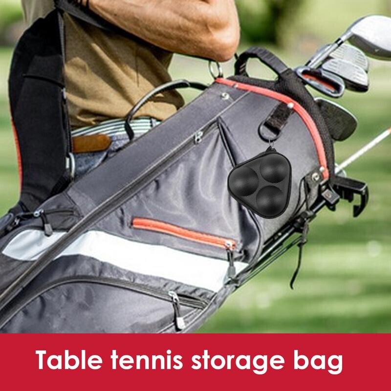 Geantă de golf din piele impermeabilă Geantă pentru minge de golf Cutie rigidă Geantă ușoară pentru mingi de ping-pong Accesorii de golf Geantă de golf cu fermoar