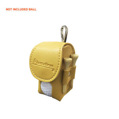 Torba za malu lopticu za golf Golf PU torba za dvostruku lopticu za 2 lopte s majicama s 2 loptice Prijenosna torbica za golf oko struka u 6 boja Potrepštine za golf