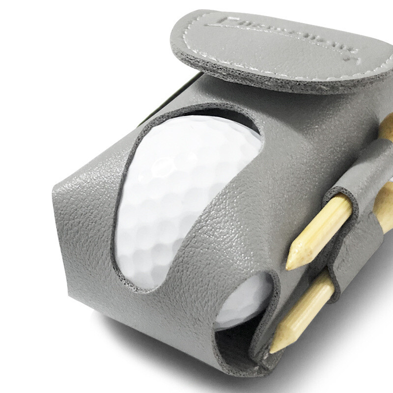 Torba za malu lopticu za golf Golf PU torba za dvostruku lopticu za 2 lopte s majicama s 2 loptice Prijenosna torbica za golf oko struka u 6 boja Potrepštine za golf