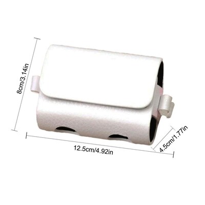 Τσάντες εξωτερικού χώρου Θήκη ταξιδιού Τσάντα για μπάλα γκολφ Φορητή τσάντα αποθήκευσης μέσης PU δέρμα για αθλητικά γκολφ Χωράει 2 μπάλες και 4 μπλουζάκια γκολφ