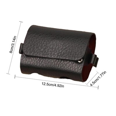 Τσάντες εξωτερικού χώρου Θήκη ταξιδιού Τσάντα για μπάλα γκολφ Φορητή τσάντα αποθήκευσης μέσης PU δέρμα για αθλητικά γκολφ Χωράει 2 μπάλες και 4 μπλουζάκια γκολφ