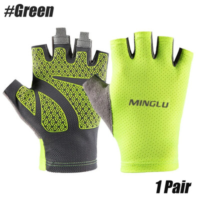 Half Finger Cycling Gloves Αντιολισθητικά, Καλοκαιρινό MTB Fingerless Glove Cycling Gamers Esports Fishing Mitens Bicycle Glove