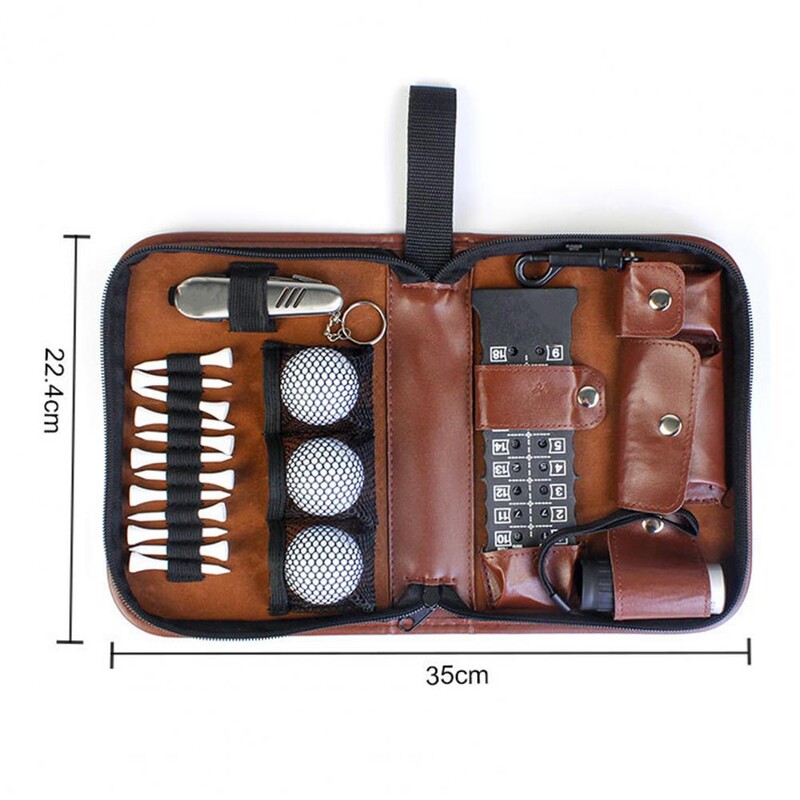 Τσάντα αποθήκευσης εργαλείων γκολφ Κλείσιμο με φερμουάρ Ανθεκτικό στη φθορά Αδιάβροχο μεγάλης χωρητικότητας Εργαλεία Divot Μπαλάκι Γκολφ Σκληρή θήκη Organizer