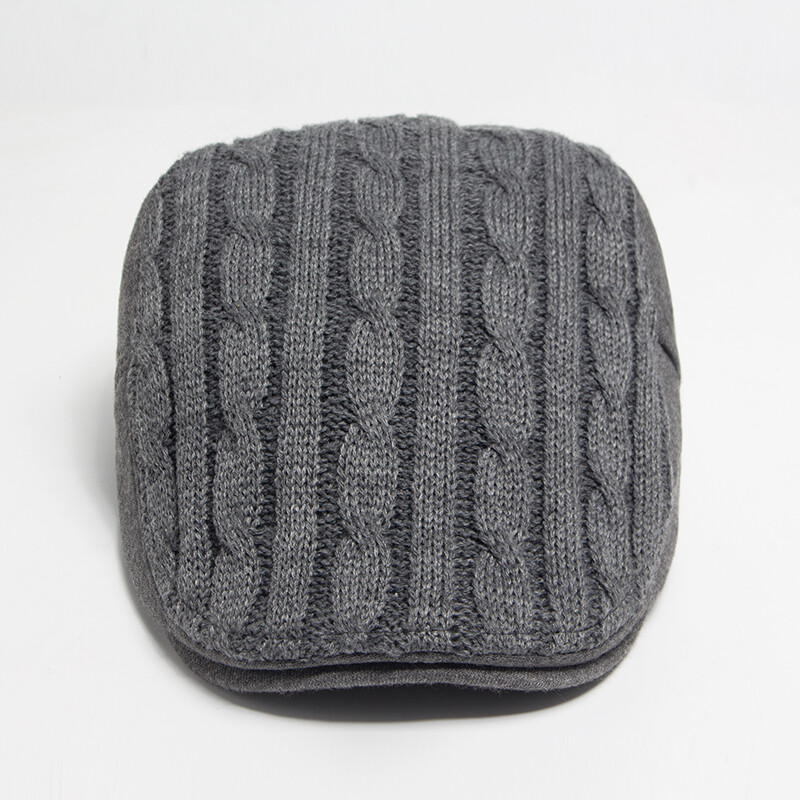 Nova muška ženska beretka za jesen i zimu iz 2024., zadebljane tople pletene beretke, modna mekana muška kapa za novine, ležerna heklana kapa