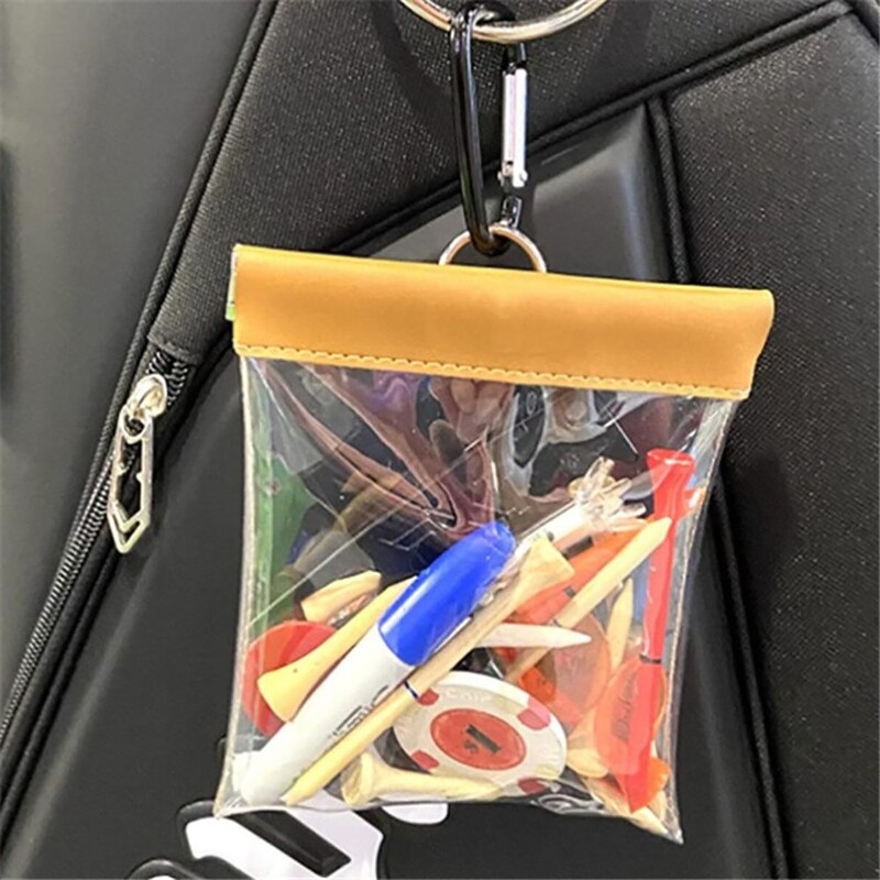 Τσάντα πουγκί γκολφ Διαφανής τσάντα αποθήκευσης αξεσουάρ γκολφ Ανθεκτική ελαφριά εξωτερική τσάντα μπλουζάκι γκολφ για μπαλάκια γκολφ