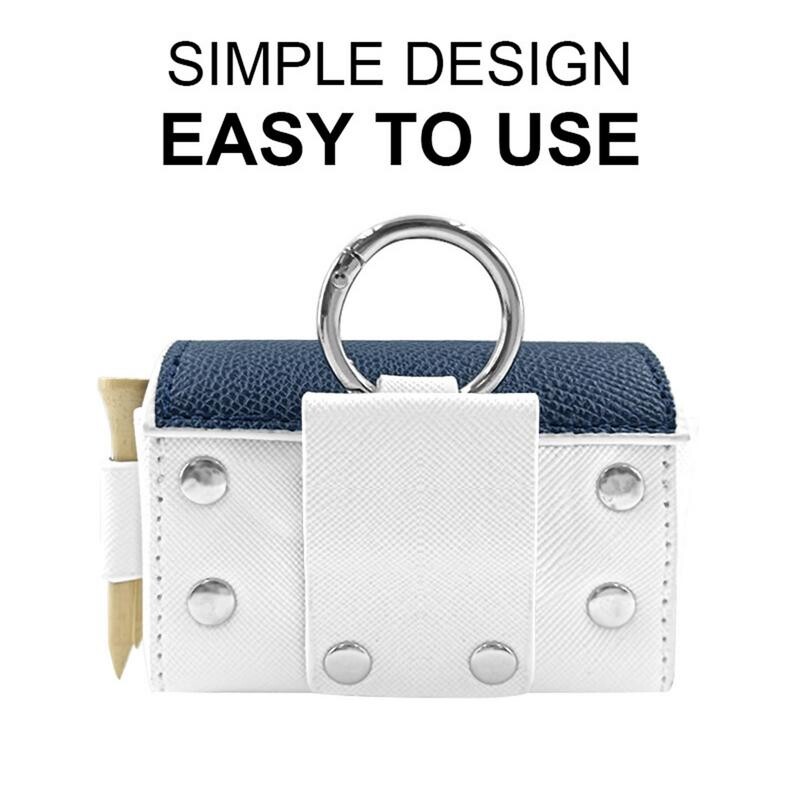 Τσάντα γκολφ με τσάντα για μπίλια του γκολφ Τσάντα με μαγνητική τσάντα για μπλουζάκια για μπλουζάκια, θήκη για μπλουζάκια, δερμάτινη τσάντα γκολφ