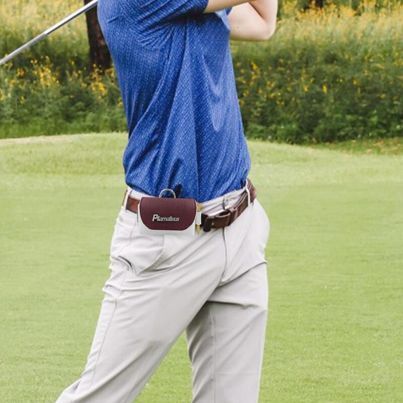 Τσάντα γκολφ με τσάντα για μπίλια του γκολφ Τσάντα με μαγνητική τσάντα για μπλουζάκια για μπλουζάκια, θήκη για μπλουζάκια, δερμάτινη τσάντα γκολφ