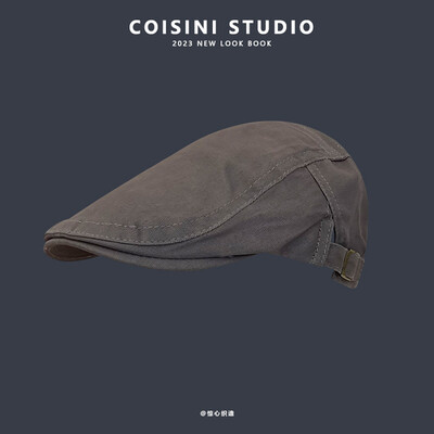 Nauja paprasta japoniška retro literatūra ir menas. Kepuraitės vyrams ir moterims Didžiosios Britanijos gatvės laisvalaikio berečių mados lauko tapytojo kepuraitė