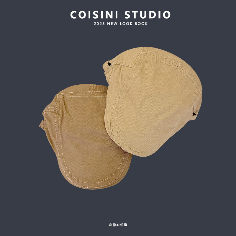 Nauja paprasta japoniška retro literatūra ir menas. Kepuraitės vyrams ir moterims Didžiosios Britanijos gatvės laisvalaikio berečių mados lauko tapytojo kepuraitė