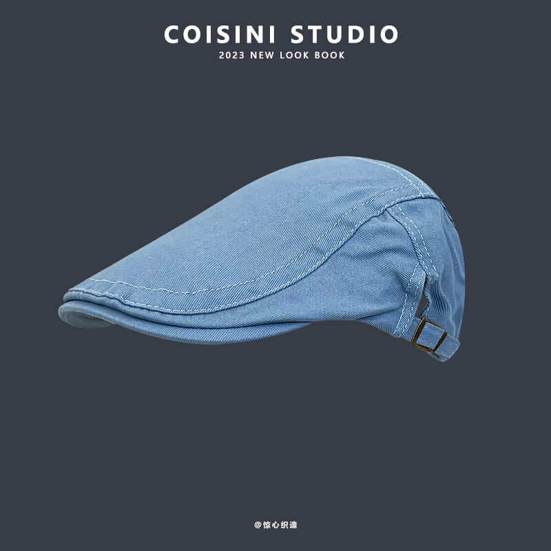 Nauja paprasta japoniška retro literatūra ir menas. Kepuraitės vyrams ir moterims Didžiosios Britanijos gatvės laisvalaikio berečių mados lauko tapytojo kepuraitė