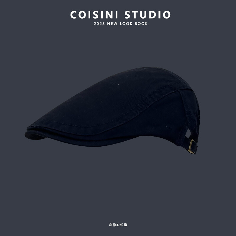 Nauja paprasta japoniška retro literatūra ir menas. Kepuraitės vyrams ir moterims Didžiosios Britanijos gatvės laisvalaikio berečių mados lauko tapytojo kepuraitė