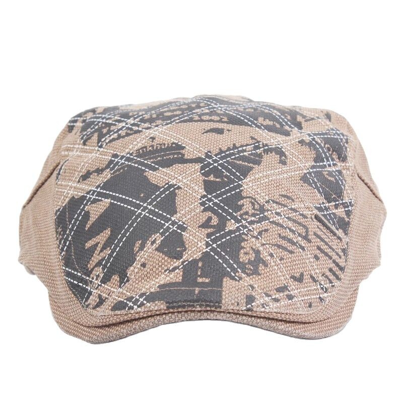 2023 Șepci pentru știri cu imprimeu din bumbac Four Seasons Șapcă plată cu vârf pentru bărbați și femei Pălării cu beretă pictor 144