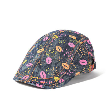 2023 Four Seasons Cotton Print Καπέλα εφημερίδων Flat Peaked Cap Ανδρικά και γυναικεία Καπέλα μπερέ ζωγραφικής 147