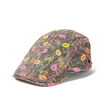 2023 Four Seasons Cotton Print Καπέλα εφημερίδων Flat Peaked Cap Ανδρικά και γυναικεία Καπέλα μπερέ ζωγραφικής 147