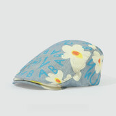 Ženska kapa s beretkom od poliestera s dizajnom grafita i uzorkom tratinčica, podesivim opsegom glave 55-59 cm Four Seasons