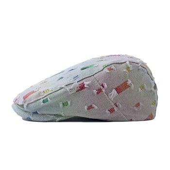 Four Seasons Cotton Color Καπέλα Newsboy Flat Peaked Cap Girl and Women Painter Beret Caps 04