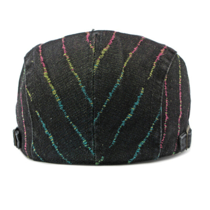 HT4340 Ανοιξιάτικα Καλοκαίρια Φθινοπωρινά Καπέλα για Άντρες Γυναικεία Βαμβακερά τζιν Επίπεδο καπέλο Καλλιτέχνης Ζωγράφος Μπερέ Καπέλο Ρυθμιζόμενο Αντρικό Γυναικείο Καπέλα Μπερέ