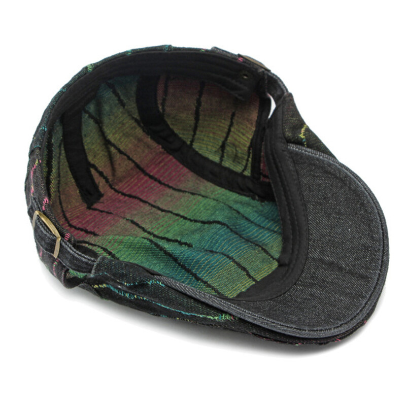 HT4340 Ανοιξιάτικα Καλοκαίρια Φθινοπωρινά Καπέλα για Άντρες Γυναικεία Βαμβακερά τζιν Επίπεδο καπέλο Καλλιτέχνης Ζωγράφος Μπερέ Καπέλο Ρυθμιζόμενο Αντρικό Γυναικείο Καπέλα Μπερέ