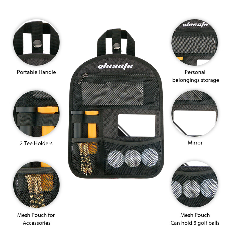 1 kom golf višenamjenska torba za pohranu, najlonska vodootporna, više džepova za golf dodatke