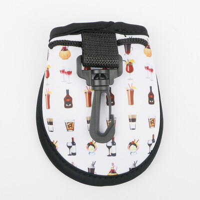 1 ΤΕΜ Φορητή θήκη για μπάλα γκολφ από νεοπρένιο Φορητή τσάντα μεταφοράς γκολφ τσέπης με πλαστικό κλιπ