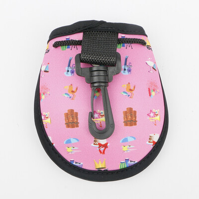 1 ΤΕΜ Φορητή θήκη για μπάλα γκολφ από νεοπρένιο Φορητή τσάντα μεταφοράς γκολφ τσέπης με πλαστικό κλιπ