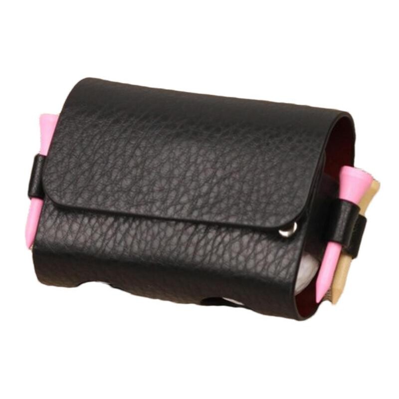 Torba za torbicu za golf lopticu Torbica za vanjsko putovanje 2 lopte 4 majice za golf Prijenosne torbe za pohranu oko struka Dodatna oprema za golf od PU kože