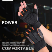 Sports Gym Full Palm Protection Grip Cross Fitness Weightlifting Bodybuilding Άσκηση Γάντια γυμναστικής για προπόνηση Dumbbell Barbell