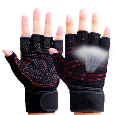 Sports Gym Full Palm Protection Grip Cross Fitness Weightlifting Bodybuilding Άσκηση Γάντια γυμναστικής για προπόνηση Dumbbell Barbell