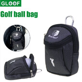 Τσάντα για μπάλες γκολφ GLOOF 1 τεμ. - Zipper Tees Golf, Divot Tool, Canvas Ball Marker Accessories Holder Storage Bag-Small & Portable