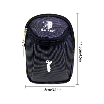 Τσάντα για μπάλες γκολφ GLOOF 1 τεμ. - Zipper Tees Golf, Divot Tool, Canvas Ball Marker Accessories Holder Storage Bag-Small & Portable