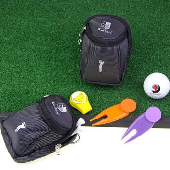 Τσάντα για μπάλες γκολφ GLOOF 1 τεμ. - Zipper Tees Golf, Divot Tool, Canvas Ball Marker Accessories Holder Storage Bag-Small & Portable