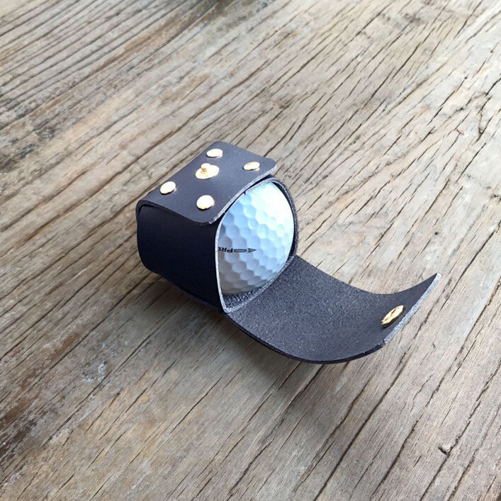 1 τεμ. Φορητή θήκη για μπάλα του γκολφ, τσάντα μέσης, Δερμάτινη μικρή τσάντα για γκολφ, αθλητικό αξεσουάρ