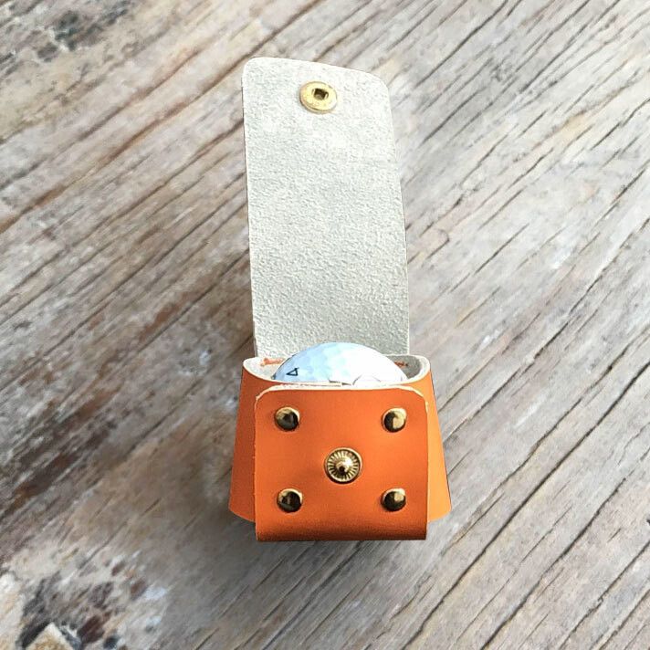 1 τεμ. Φορητή θήκη για μπάλα του γκολφ, τσάντα μέσης, Δερμάτινη μικρή τσάντα για γκολφ, αθλητικό αξεσουάρ