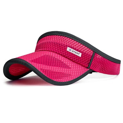 Prazne sportske kape s podesivom kopčom, biciklistički šešir, lagana traka za glavu, bejzbolska kapa za vanjske prilike, prozračni mrežasti viziri, šeširi, uniseks