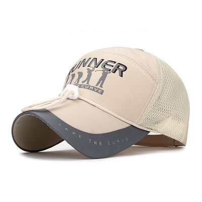 Golf Ženske muške kape Baseball Kape Ljetne Kape s dugim obodom Prozračna zasjenjena kapa otporna na vjetar Reflektirajuća šešir na pruge gorras