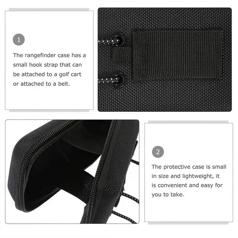 Torbica za daljinomjer za golf EVA torba za pohranu mjerača udaljenosti za nošenje Zaštitna navlaka za daljinomjer za golf s patentnim zatvaračem za dodatnu opremu za golf