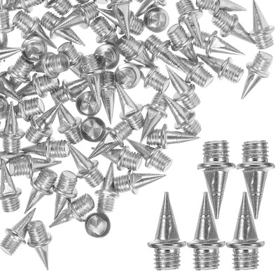 110 gab. Metāla trases tapas sliežu apaviem Cietā tērauda apavu tapas skriešanai tāllēkšanā un āra sporta aktivitātēm