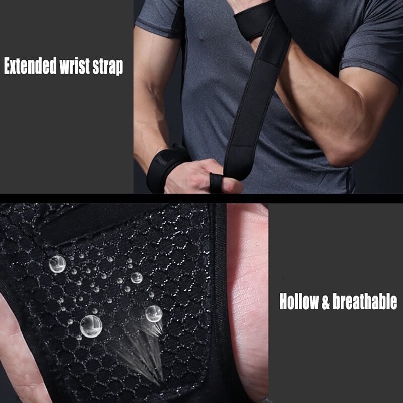 Sportske rukavice za vježbanje dizanja utega, s ugrađenim omotačima za zglobove, puna zaštita za dlanove, rukohvat, odličan za unakrsne treninge povlačenja u teretani