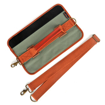 Tourbon Design Vintage Golf Club Carrier Επένδυση Προστασία Αποθήκευσης Καμβάς & Δερμάτινη θήκη για όπλο γκολφ