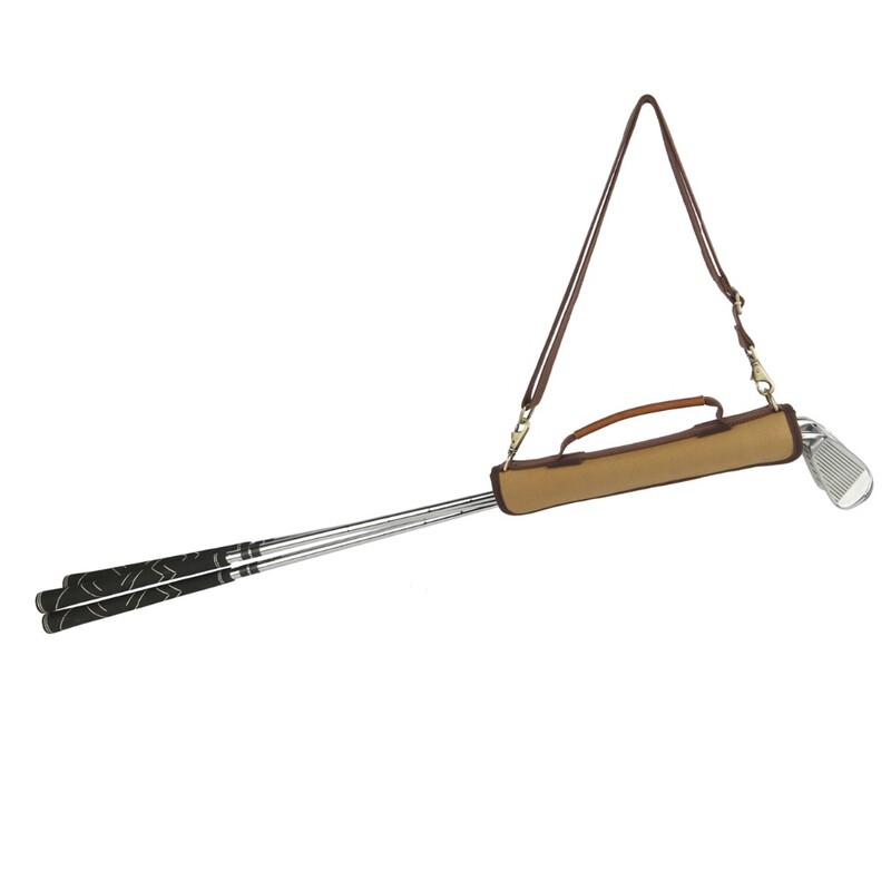 Tourbon dizajn Vintage nosač palica za golf Podstavljene palice Zaštita za pohranu Platnena i kožna torba za torbe za golf