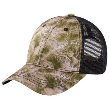 Bassdash Altimate Fishing Golf Hat Mesh Back For Men, Women Adjustable Baseball Trucker Peaked Cap Flamingo Camouflage Print