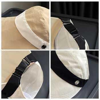 Πτυσσόμενο καπέλο Fisherman Fashion Anti UV Wide Brim Sun Καπέλο Ρυθμιζόμενο καπέλο Γυναικείο καπέλο